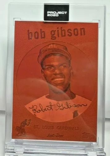 Topps PROJECT 2020 Card #163 - 1959 Bob Gibson by Don C - Print Run SP /3484