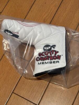 Housse De Putter Blade WASABI Scotty Cameron Titleist - Blanc Avec Badge Chien