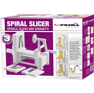 3 Klingen Spiralschneider Zerkleinerer Obst & Spaghetti Gemüse Schneider Twister Küche