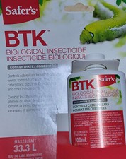 Concentrated Caterpillar BTK Biological Insecticide Safer's 100mL
