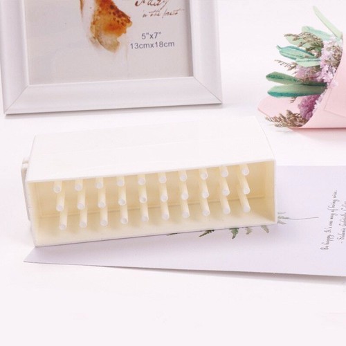 30 Holes Nail Art Drill Grinding Polish Head Bit Holder Display Storage Box - Picture 4 of 8