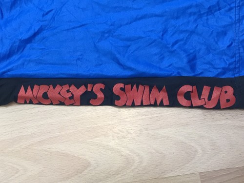 80s Rare VTG Mickey Mouse Swim Club Swimming Trunks Boys Youth L Swimwear Disney - Picture 2 of 8