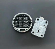Stack-On Elite Lock Gun Safe Lock Replacement LED Keypad Chrome & Swing Bolt .