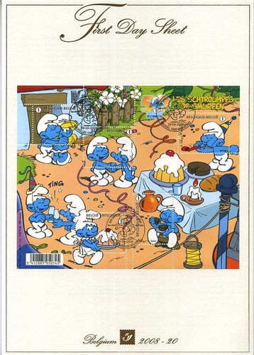 D437906 Belgium FDS Cartoons Smurfs 2008-20