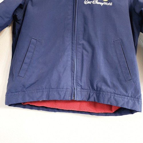 VTG Disney Park Kids Jacket Full Zip Lined Embroidered Mickey &Friend Sz XS 4/5 - Picture 6 of 21