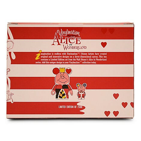 NEW DISNEY VINYLMATION ALICE IN WONDERLAND QUEEN OF HEARTS 3" & KING 1 1/2" - Picture 3 of 3