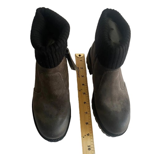 IGI & Co scarpe donna stivaletti in pelle grigio scuro Made in Italy taglia 35 US 5 NUOVI - Foto 8 di 24