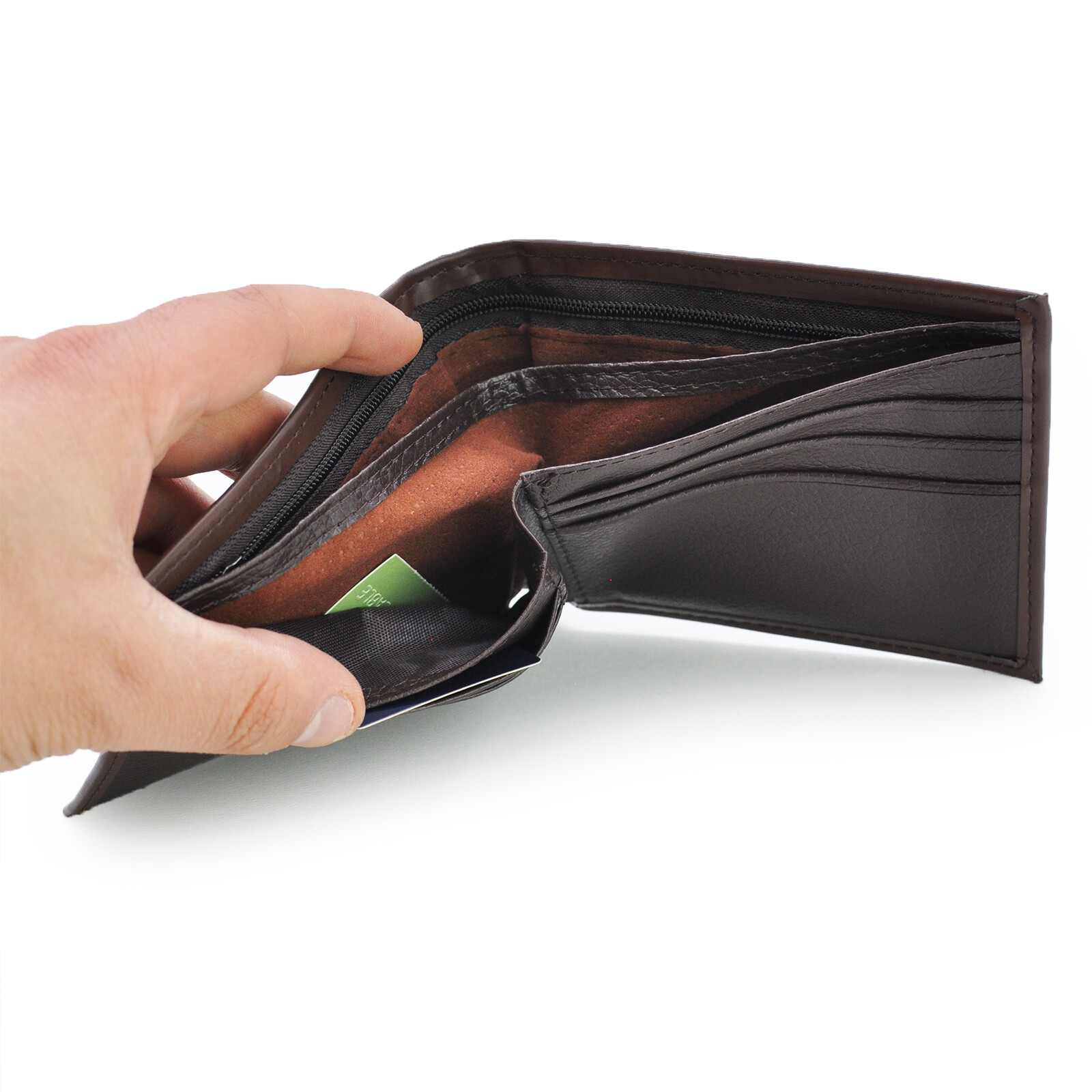 Portafoglio In Feltro Arcobaleno - Portamonete Multitasche Per Carte, Passaporto, Vaccino, Grigio - Foto 13