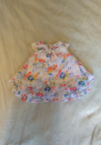 Nanette Baby Girl Dress 3-6M Coral Rosette - Picture 2 of 5