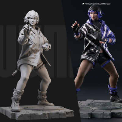 REINA Reina Tekken 8 3D Printing Unassembled Unpainted Model Kits Resin