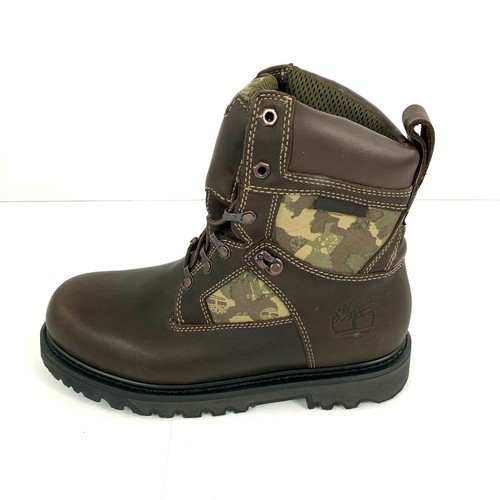 Stivali da caccia Timberland da uomo 8 pollici marroni in pelle 32096 impermeabili taglia 8,5 nuovi - Foto 6 di 12