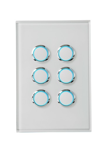Lite Teq Light Switch ,Power Point Glass Look White - Picture 3 of 12