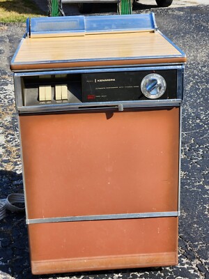 VINTAGE 1967 Kenmore D&M Portable Roll Around Dishwasher