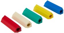 Faber-Castell PVC-Free Slip-on Eraser Rubber Mixed Colours Pack of 5 18520