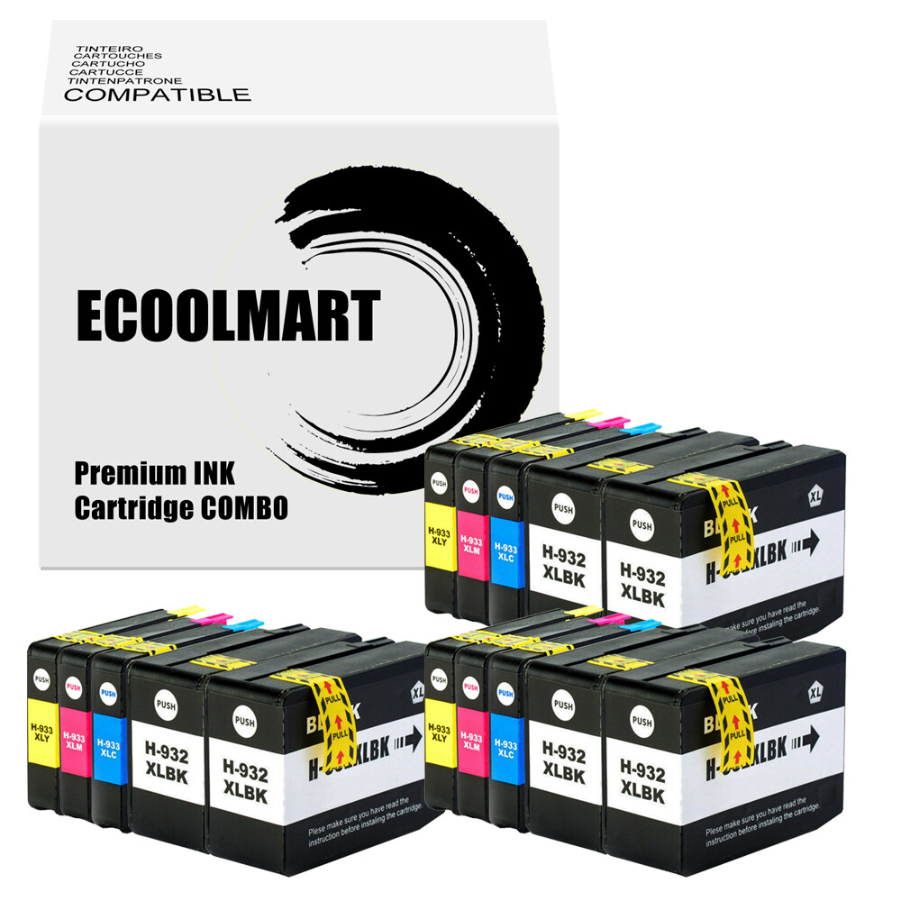 15PK Ink Cartridge replace for HP 932XL 933XL Officejet 6100 6700 7510 7612