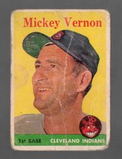 1958 Topps #233 Mickey Vernon Poor