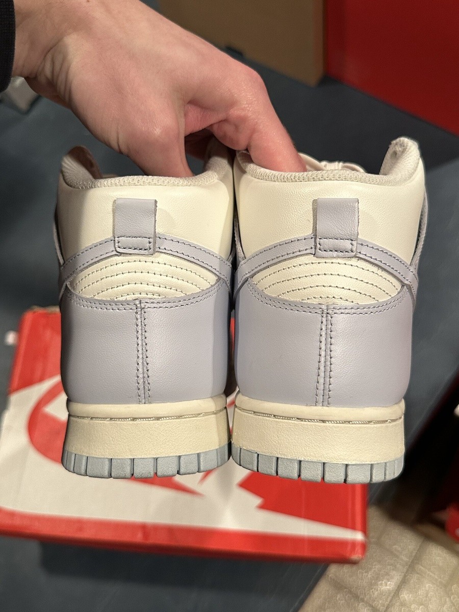 Size 8.5W - Women's Nike Dunk High Football Grey Pale Ivory DD1869