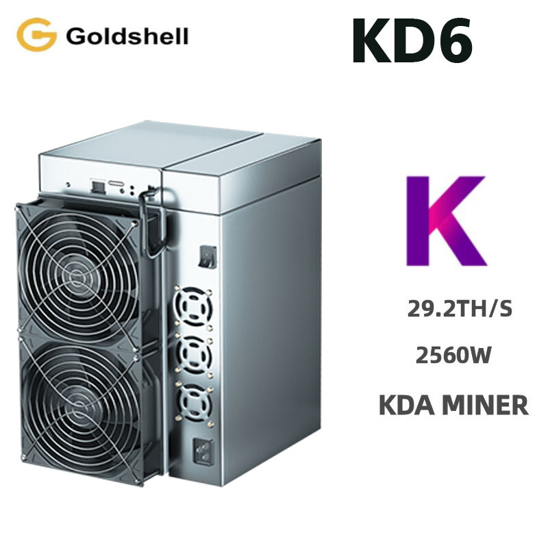 Goldshell KD6 KDA Miner 29.2TH/S KDA Miner Super Computing Server With PSU