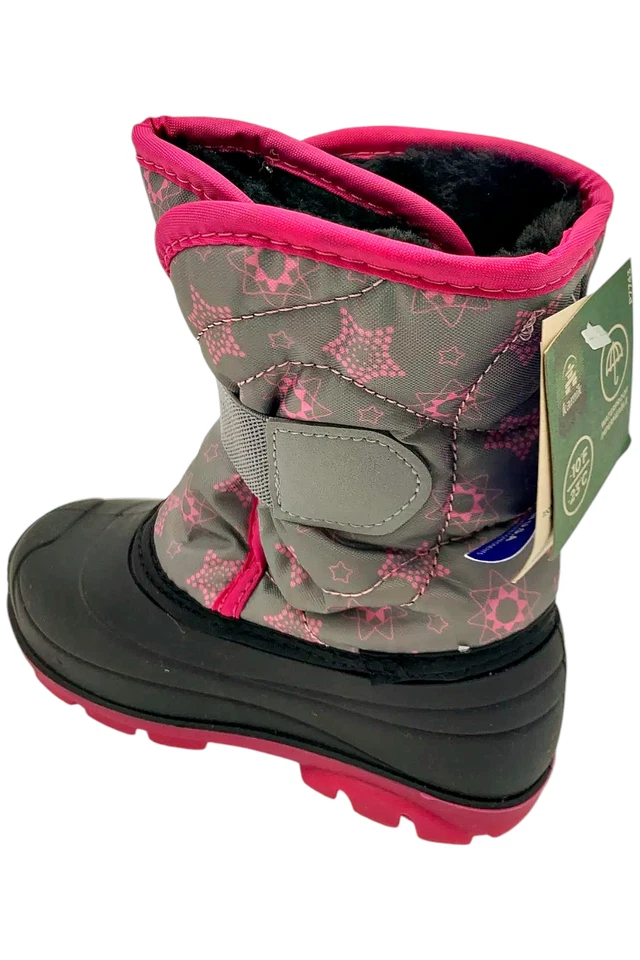 Снежные сапоги Kamik для девочек ясельного возраста Snowbug 4 серые/фуксия - Изображение 3 из 3