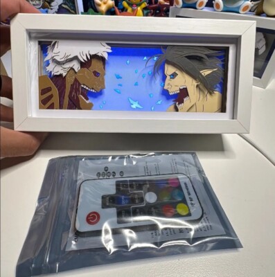 Anime AOT Paper Cut Light Box RBG With Remote
