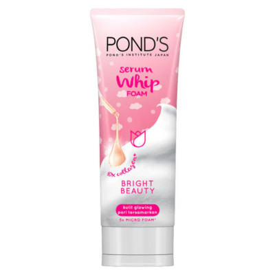 Pond's Serum Whip Cleansing Soft Foam Face Wash Bright Vit B3 Beauty 100g