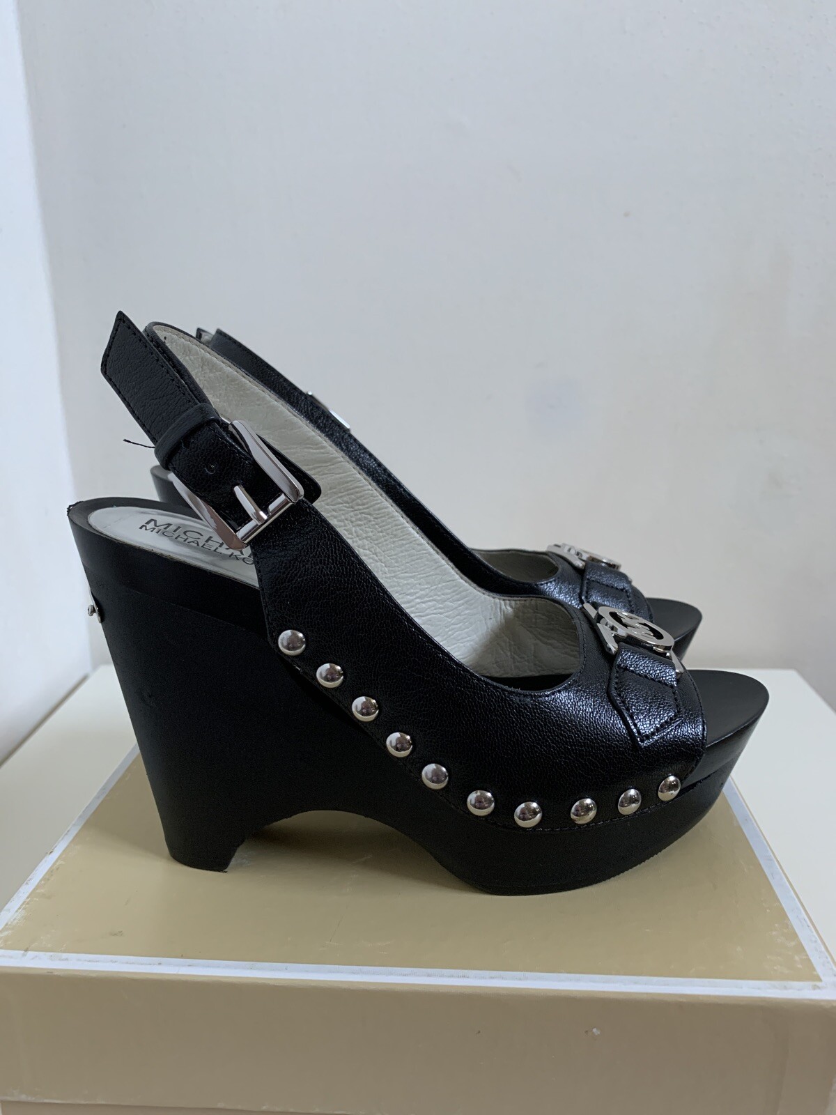 michael kors charm sling platform pumps