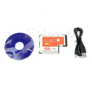2-Dual-Port-USB-3-0-HUB-Express-Card-ExpressCard-Hidden-54mm-Adapter-for-Laptop