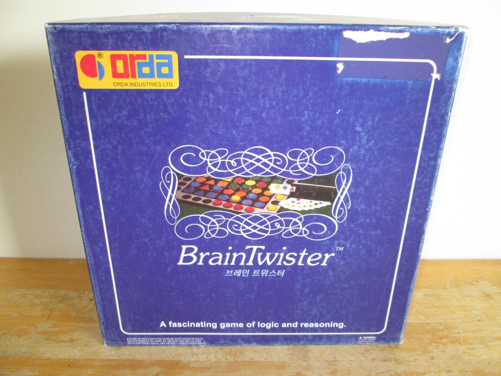 Rare Vintage Braintwister Logic Board Game by Orda, 1989 - 100% Complete