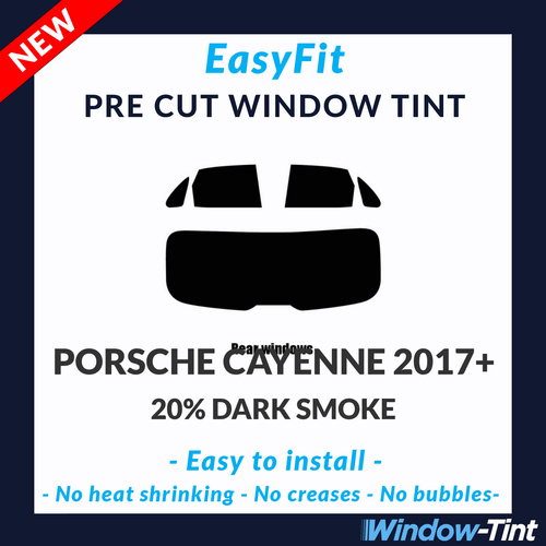 EasyFit Static Pre Cut Window Tint For Porsche Cayenne 2017 20% Dark Rear - Picture 1 of 3