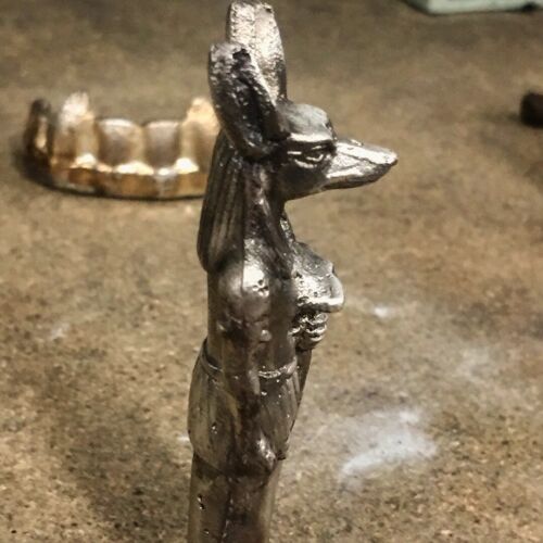 2.35 tr/oz MK BarZ 3D ANUBIS Statue .999 Fine Silver Statue - Picture 2 of 3