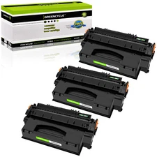 3PK Q7553X 53X High Yield Toner For HP LaserJet P2014 P2015 M2727 MFP M2727nf