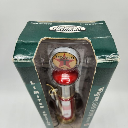 96 GEARBOX REPLICA WAYNE GAS PUMP TEXACO LTD ED COLLECTIBLE HEAVY DIE-CAST METAL - Picture 3 of 6