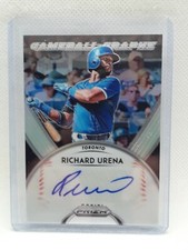 Richard Urena 2019 Prizm Baseball - Gameball Graphs AUTO - Toronto Blue Jays