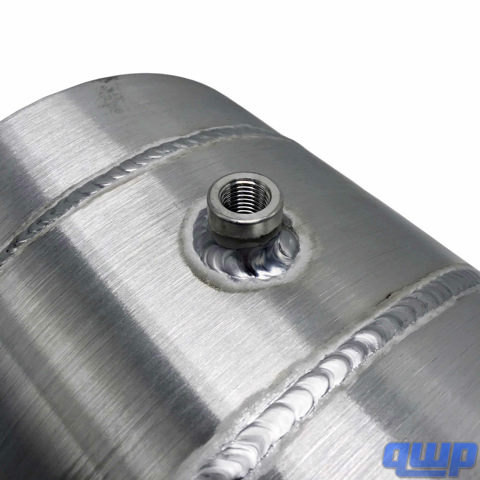 Fuel Tank 2 Gallon Center Fill Round Aluminum Gas Tank Outlet 1/4 NPT 8