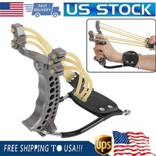 New Heavy Duty Wrist SLINGSHOT KIT Sling Shot Hunting Adult Boys Teens