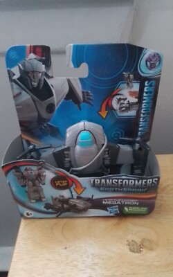 Transformers Toys EarthSpark 1-Step Flip Changer Megatron