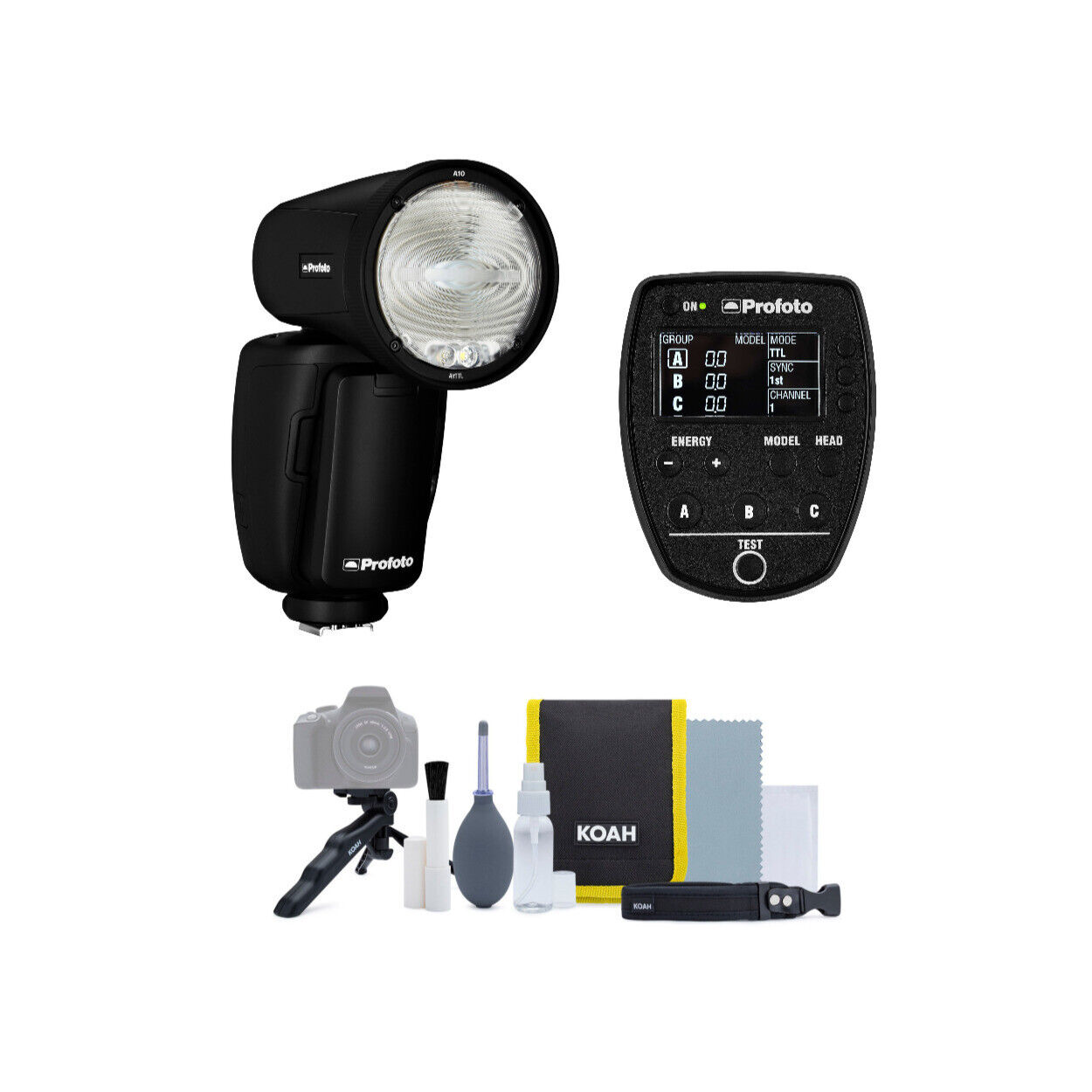 Profoto A10 On Camera Flash Light for Canon with Air Remote for Canon Bundle