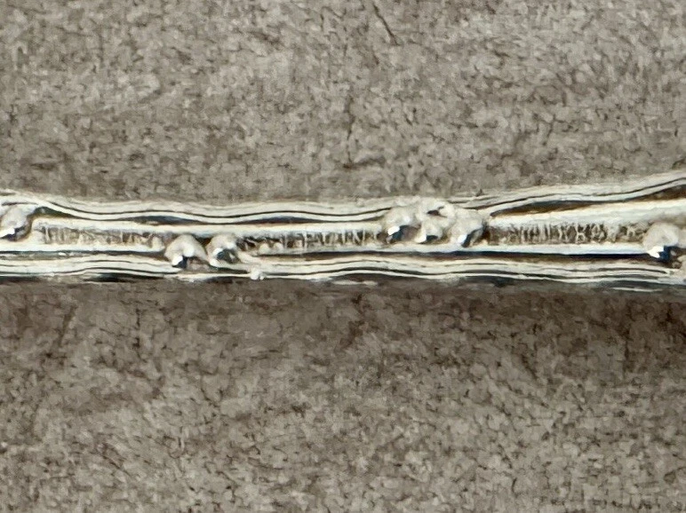 "CUCHARA DE HELADO ORIGINAL TIFFANY WAVE EDGE PATRÓN ESTERLINA 6""" Foto 4 de 4