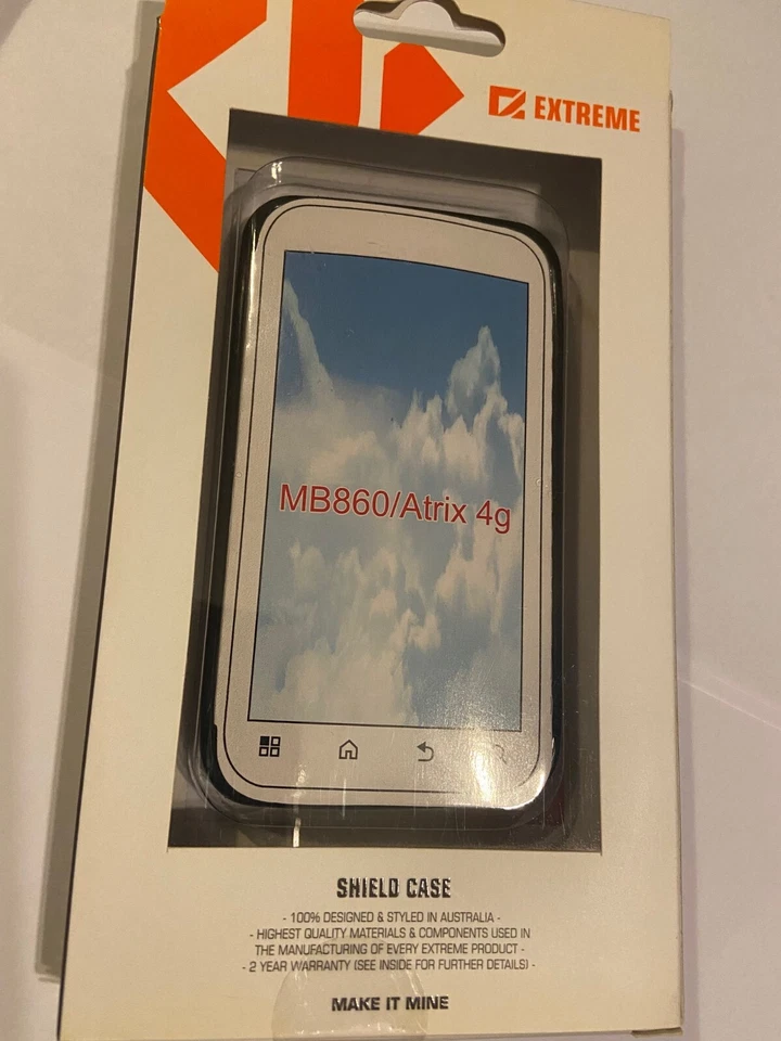 Funda Flexi TPU Motorola Atrix Extreme Shield Resistente a Impactos en Negro XC-TPMABK Foto 2 de 2