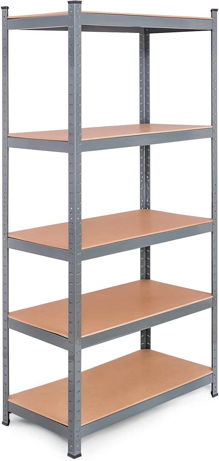 5-Tier Heavy Duty Storage Shelving Rack 2750LBS Capacity Garage Utility Shelf