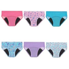 Hanes Toddler Girls' Potty Trainer Brief, Moisture-Wicking Panty, Odor Protectio