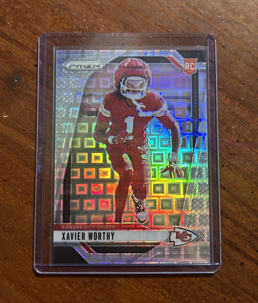 2024 Panini Prizm #399 Xavier Worthy Pandora #/400 Kansas City Chiefs Rookie