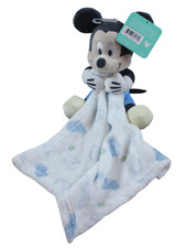 Disney Baby Mickey Mouse Plush Security Blanket Lovey Infant Soft Toy Clouds NWT