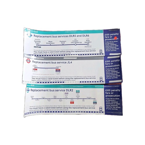 2 X DLR 1 X Jubilee Line Rail Replacement Bus Inserts