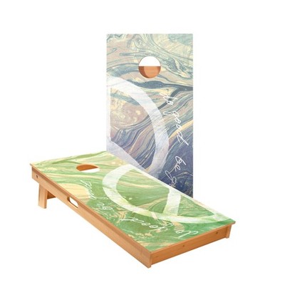 Cornhole Boards Be Good Do Good Foldable Legs Portable Backyard Game Set