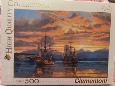 Clementoni Puzzle 19x 14 500 PCS CAPTAIN VANCOUVER English Ships NEW FREE SHIP