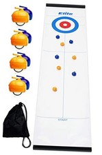 Curling Game - Tabletop Games for Adults, Kids  Families - 4 Ft x 1 Ft Mat