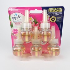 Glade PlugIns Refills Exotic Tropical Blossoms Air Freshener 5 Count New