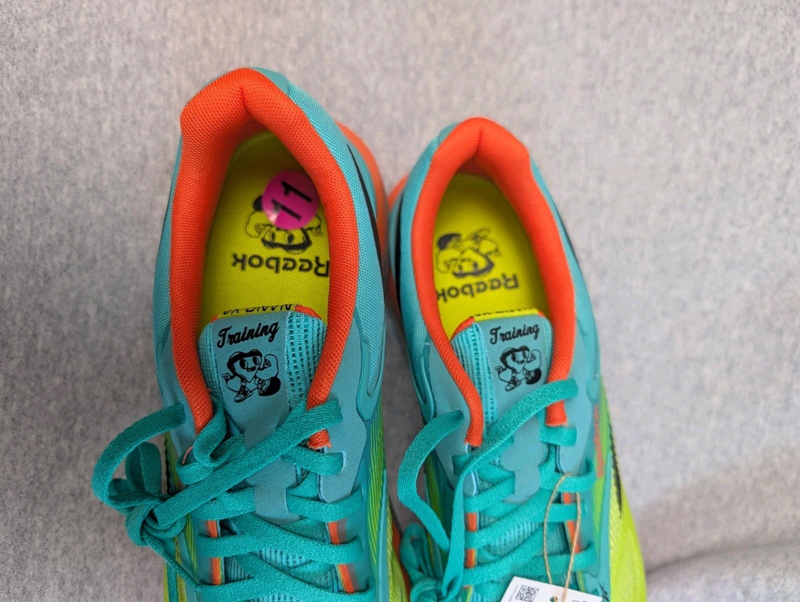 [100211606] MENS REEBOK NANO X4 Mens 11 Green Orange Training Lifting image 6