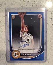 Taelon Peter 2025-26 Bowman Rookie Auto Blue /150